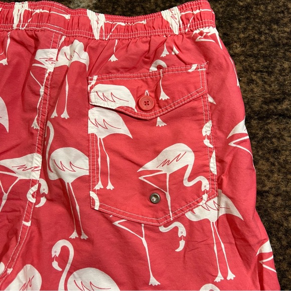 Men’s Pink Flamingo Swim Trunks - Picture 3 of 7